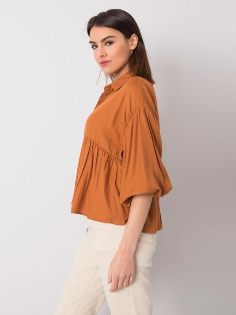 Koszula-328-KS-4023.57-jasny brązowy