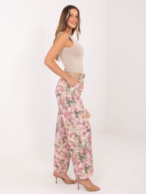 Spodnie-IT-SP-FL10232.21-ciemny różowy