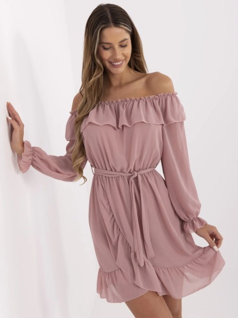 Sukienka-TW-SK-BI-1203.72P-ciemny różowy