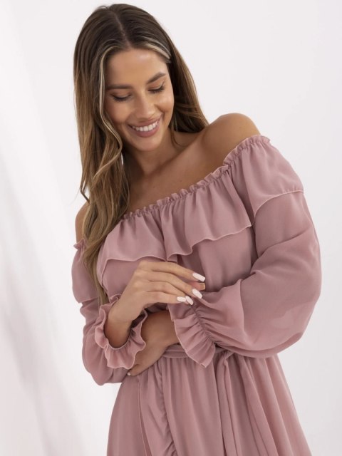 Sukienka-TW-SK-BI-1203.72P-ciemny różowy