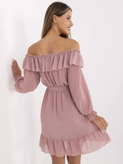 Sukienka-TW-SK-BI-1203.72P-ciemny różowy