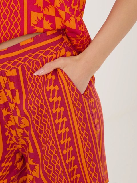 Szorty-D73771M62489KD-pomarańczowy