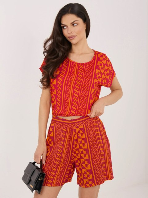 Szorty-D73771M62489KD-pomarańczowy