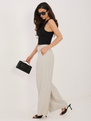 Spodnie-D60103M62449E1-jasny beżowy