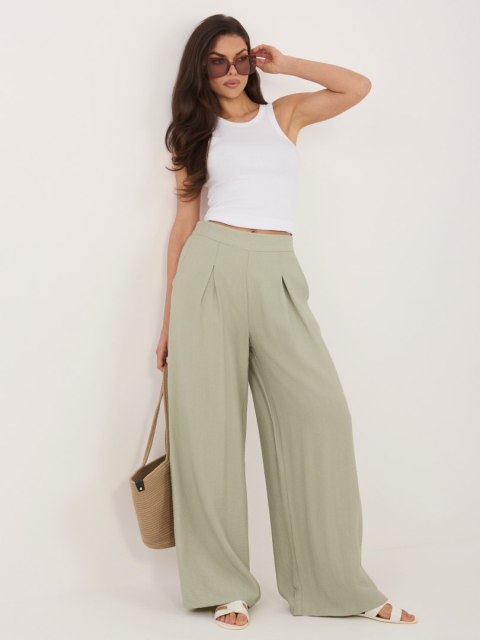 Spodnie-D60103M62449E2-pistacjowy