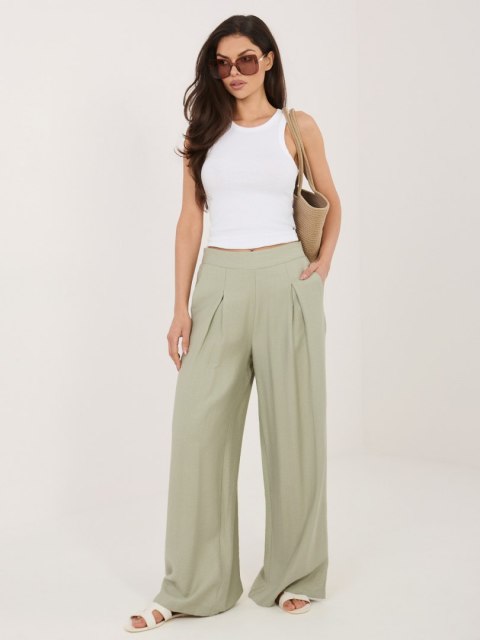 Spodnie-D60103M62449E2-pistacjowy