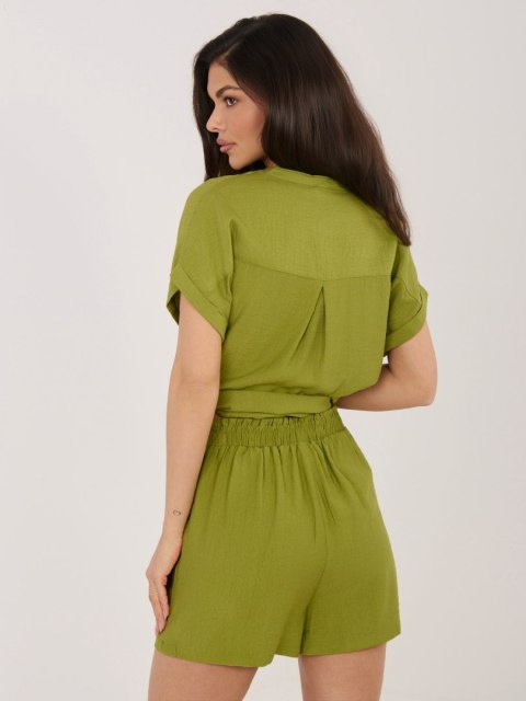 Szorty-D60103M62612KA3-oliwkowy