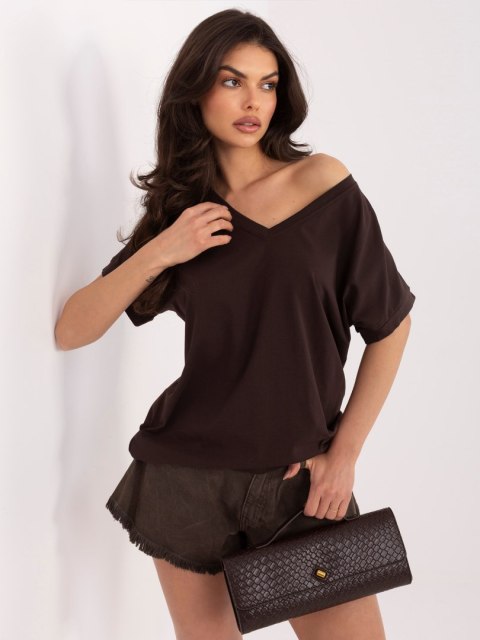 Bluzka-RV-BZ-A1321.91-ciemny brązowy