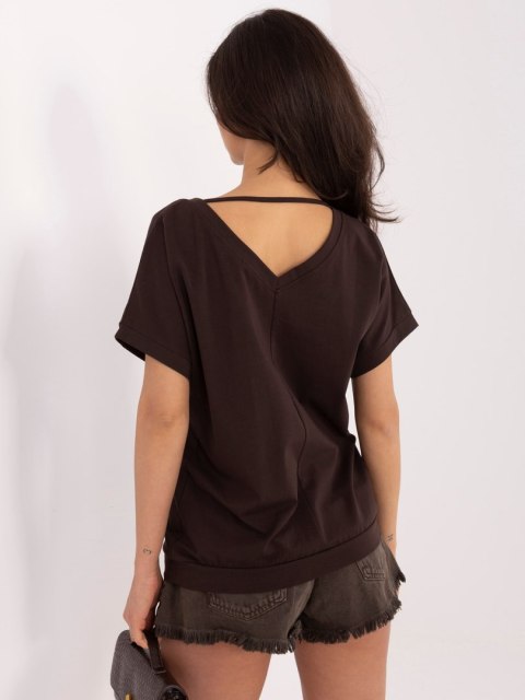 Bluzka-RV-BZ-A1321.91-ciemny brązowy