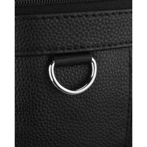 Listonoszka męska wykonana ze skóry naturalnej w czarnym kolorze - Rovicky