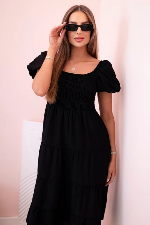 elegancka sukienka czarna na lato Made in Italy