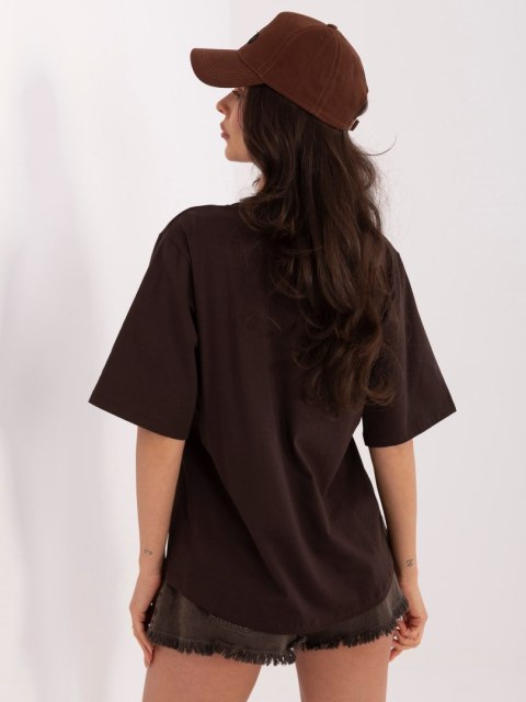 T-shirt-RV-BZ-A1268.18-ciemny brązowy