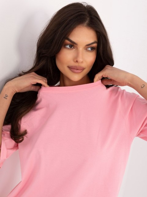 T-shirt- RV-TS-A1089.87-jasny różowy
