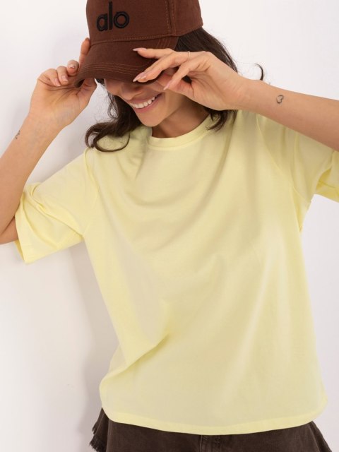 T-shirt- RV-TS-A1089.87-jasny żółty