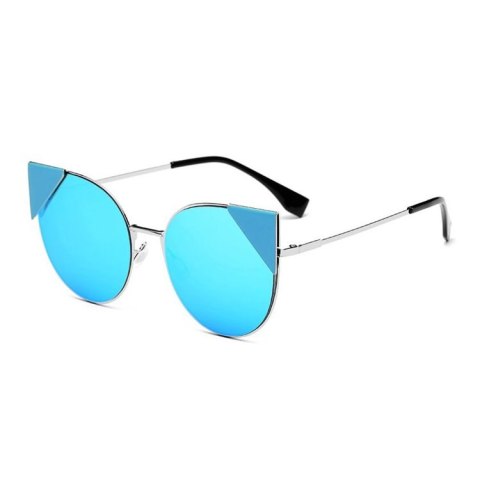 OKULARY LUSTRZANE CAT TRIANGLE - NIEBIESKIE OK85WZ4