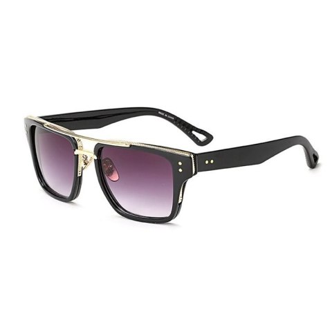 OKULARY UNISEX "ROYAL MAN" - CZARNE OK77