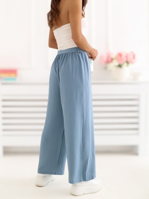 eleganckie spodnie damskie 7/8 z wysokim stanem