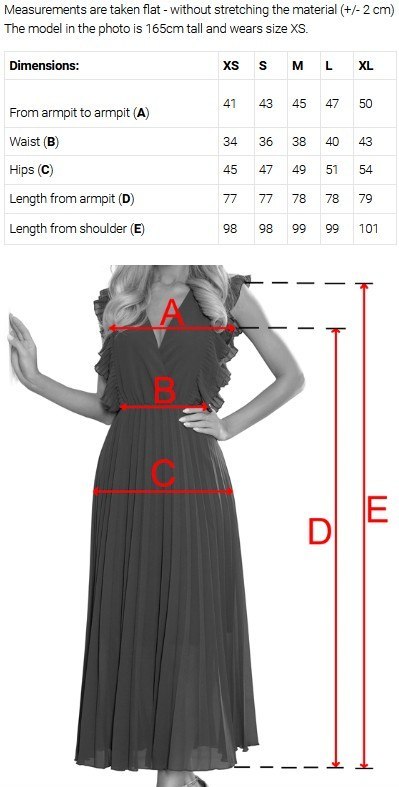 Sukienka NINA kopertowa z falbanką i paskiem – czarna L