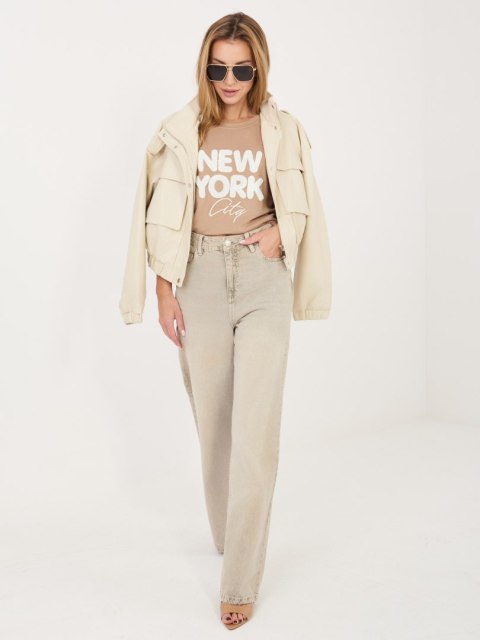 Bluzka-RV-BZ-A1262.00-ciemny bezowy