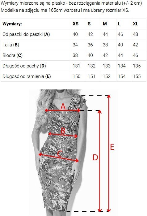 404-13 Elegancka długa sukienka z kopertowym dekoltem i rozcięciem - czarna - S