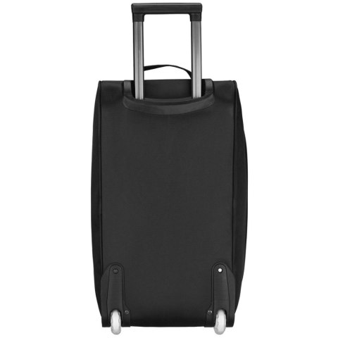 Czarna duża torba podróżna bagaż turystyczny na kółkach uchwyt teleskopowy torba weekendowa - Peterson