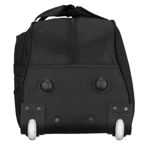 Czarna duża torba podróżna bagaż turystyczny na kółkach uchwyt teleskopowy torba weekendowa - Peterson