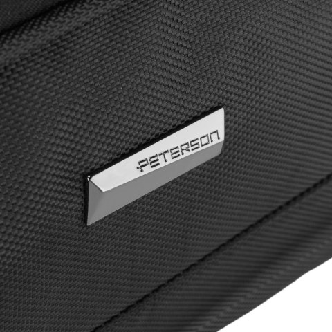 Czarna duża torba podróżna bagaż turystyczny na kółkach uchwyt teleskopowy torba weekendowa - Peterson