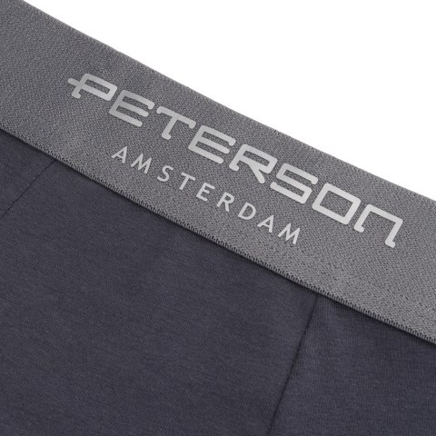  Bokserki męskie bawełniane rozmiar M majtki zestaw 3 pary czarne szare - Peterson 