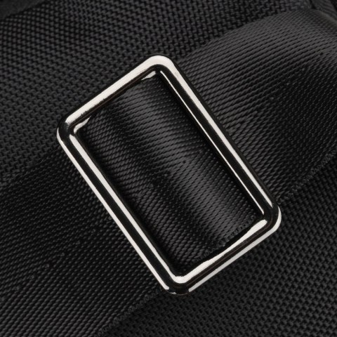 Czarna saszetka męska na ramię mała listonoszka miejska na suwak nerka crossbody lekka - Peterson