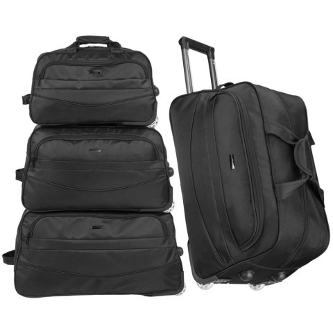 Torby podróżne zestaw 3w1 bagaż turystyczny na kółkach torba podróżna z wysuwanym uchwytem - Peterson 