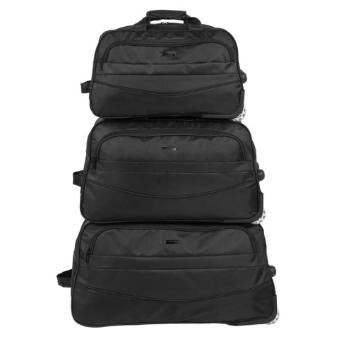 Torby podróżne zestaw 3w1 bagaż turystyczny na kółkach torba podróżna z wysuwanym uchwytem - Peterson 