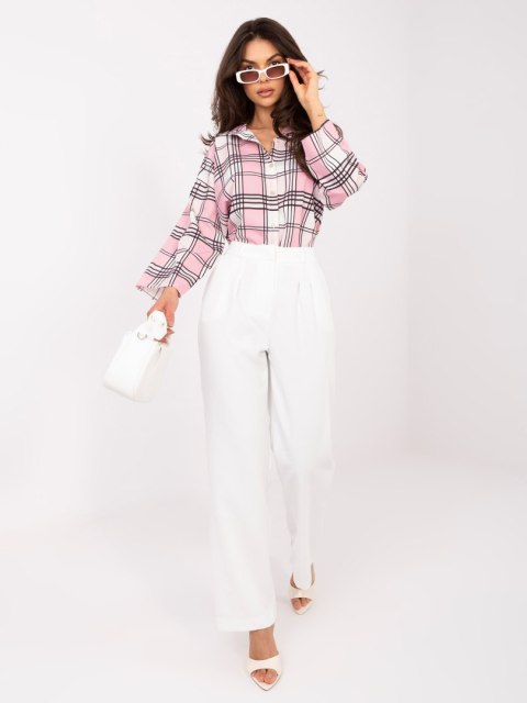 koszula damska casual jasnoróżowa szerokie rękawy