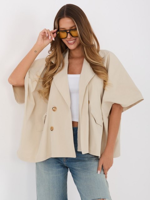 Płaszcz-IT-KR-FL10153KSM.86-beżowy