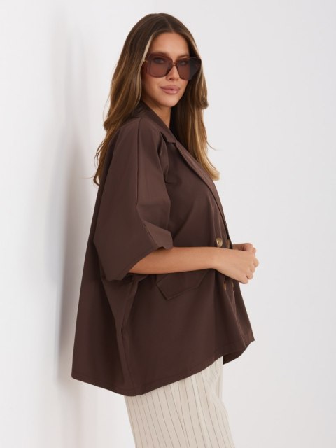 Płaszcz-IT-KR-FL10153KSM.86-brązowy