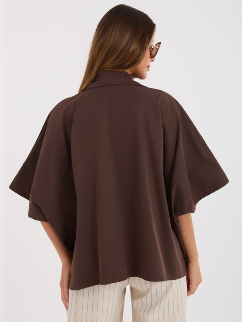 Płaszcz-IT-KR-FL10153KSM.86-brązowy