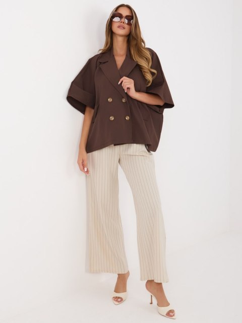 Płaszcz-IT-KR-FL10153KSM.86-brązowy