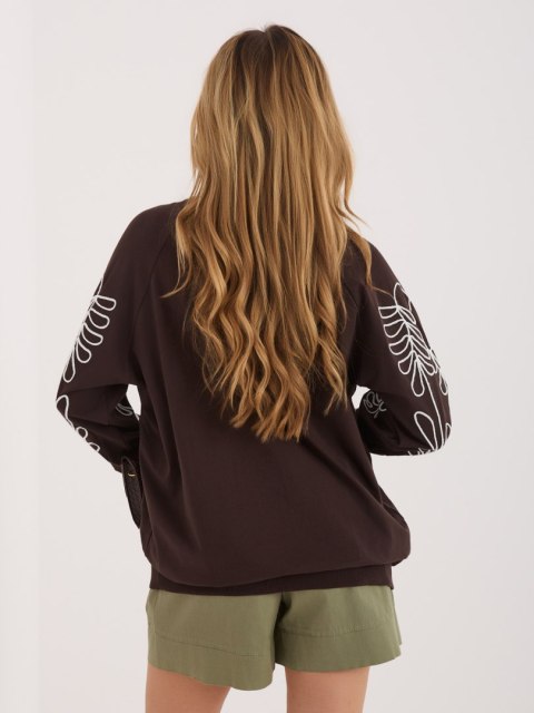 Bluza-RV-BL-A367-1.18P-ciemny brązowy