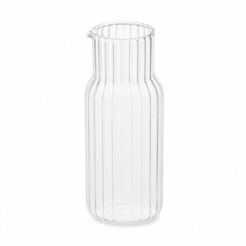 Karafka z falowanymi ściankami 600ml i pokrywką- szklanką 200 ml KARR02