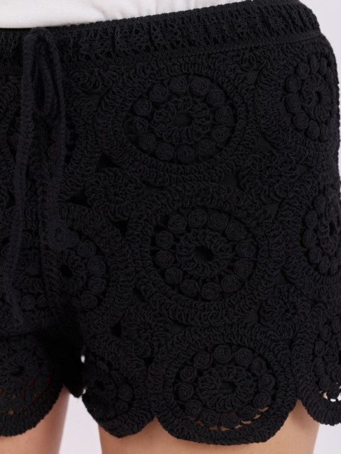 Letnie ażurowe szorty damskie casual