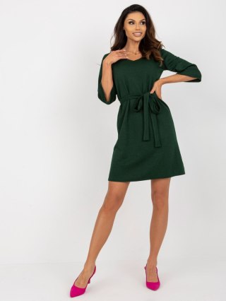 Sukienka-LK-SK-507883.88-ciemny zielony