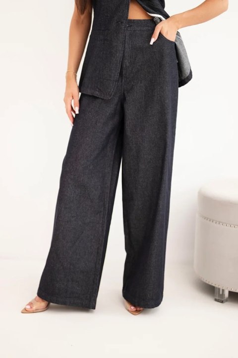 Komplet damski casual chic w kolorze czarnym
