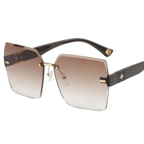 Okulary przeciwsłoneczne damskie Elegant Gradient Brąz OK360WZ1