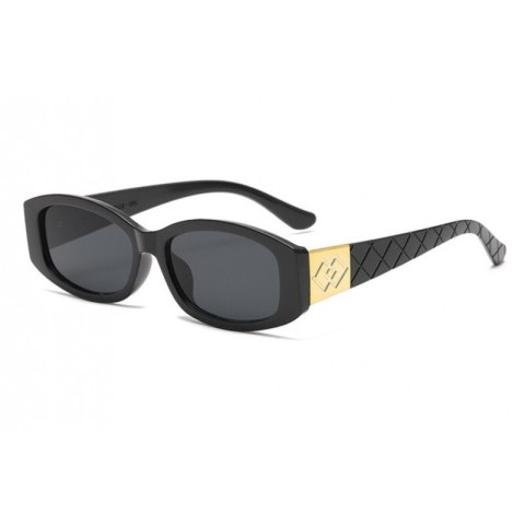Modne okulary czarne z filtrem UV400