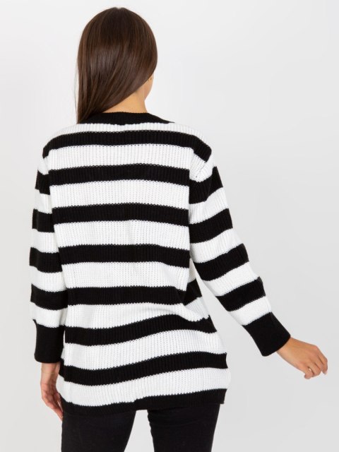Sweter LC-SW-8030.29P biało-czarny