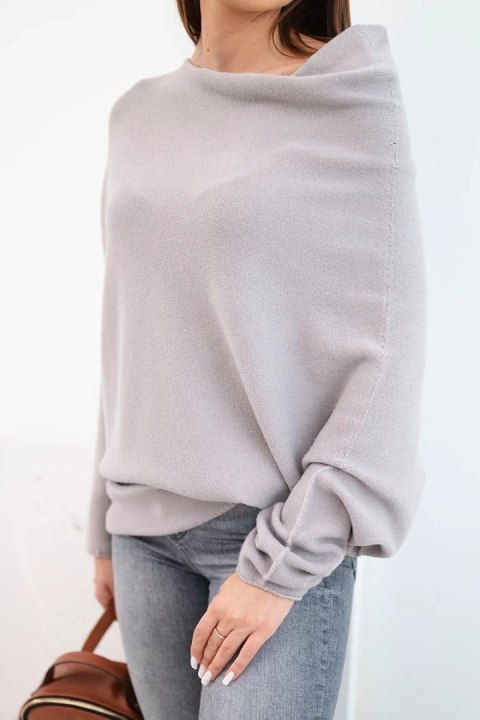 Modny sweter damski cappuccino oversize do codziennych stylizacji