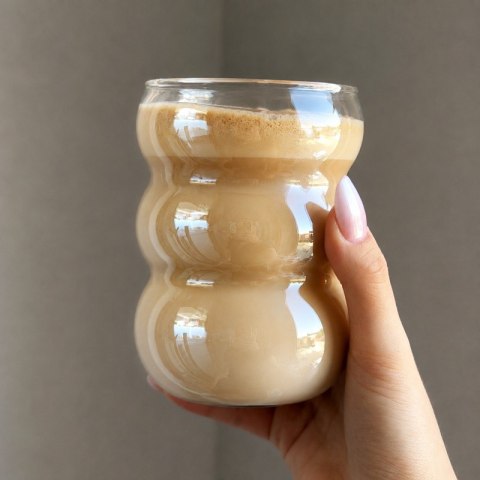 Szklanka 550ml Bubble 1 szt do kawy latte long drinków SZK202