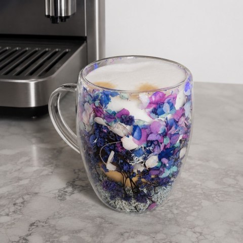 Szklanka termiczna z kwiatami w środku 300ml 1szt SZK194