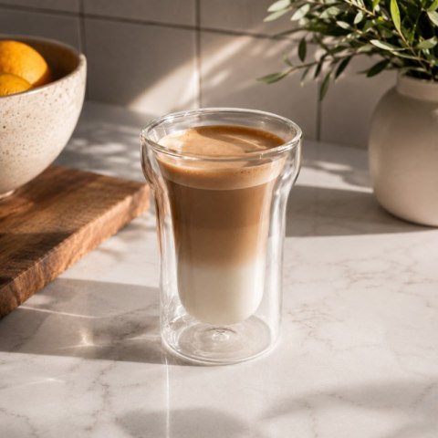 Szklanka termiczna z podwójnym dnem 240 ml 1szt SZK220