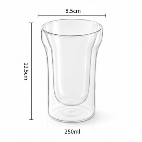 Szklanka termiczna z podwójnym dnem 240 ml 1szt SZK220