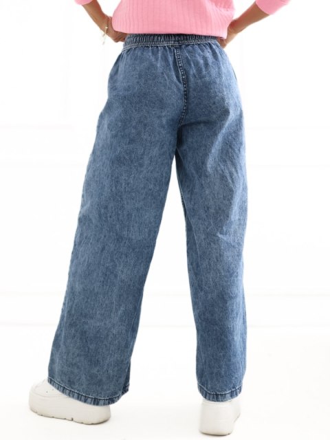 Spodnie D80038BB62627M327 ciemny niebieski XS